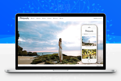 织梦响应式摄影婚纱相册DedeCMS整站模板(自适应手机端)-上品源码网